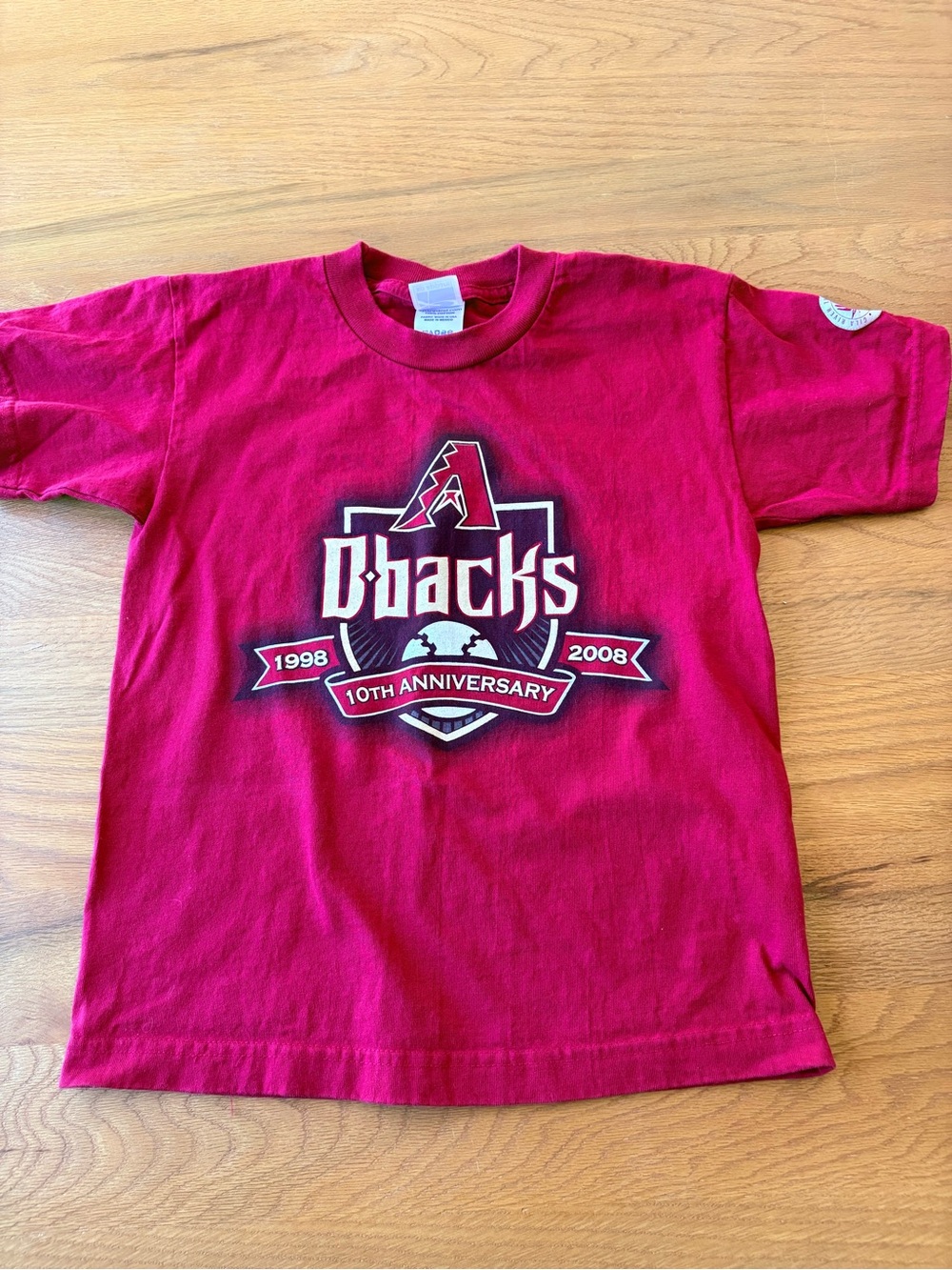 XP Apparel Arizona Diamondbacks 10th Anniversary Tee shirt kids medium M 10/12